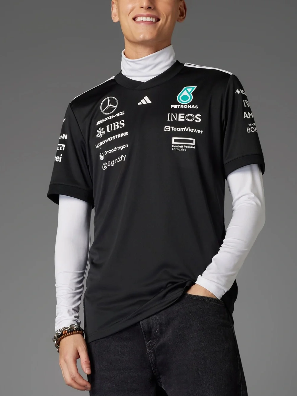 Adidas Men’s Mercedes AMG Petronas Formula 1 Jersey